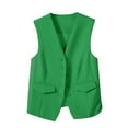 thumbnail image 1 of Kaemgyyd Vest Tops for Women Sleeveless Lightweight V-Neck Button down Blazer Jacket Fashion Solid Work Office Casual Clothing, 1 of 1