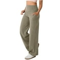 thumbnail image 1 of Kaemgyyd Wide Leg Yoga Pants for Women High Waist Casual Cozy Sweatpants Stretchy Lounge Pajama Flowy Pants with Pockets, 1 of 7