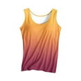 thumbnail image 1 of Kaemgyyd Women Built-In Bra Tank Tops Soft Cozy Sleeveless Casual Pajama Shirts Fashion Gradient Crew Neck Summer Tee, 1 of 7