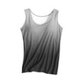 thumbnail image 1 of Kaemgyyd Women Built-In Bra Tank Tops Soft Cozy Sleeveless Casual Pajama Shirts Fashion Gradient Crew Neck Summer Tee, 1 of 7