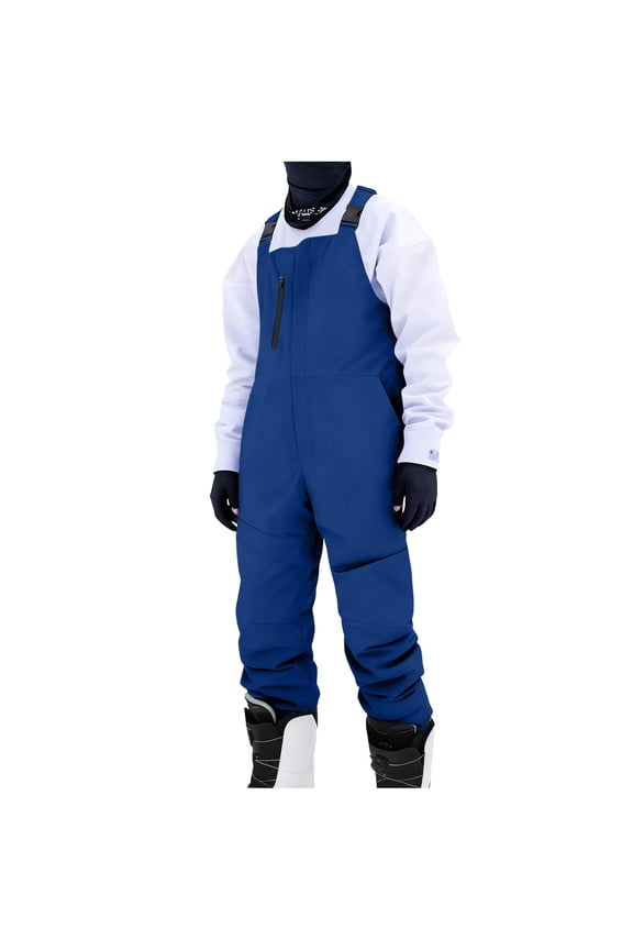 Women Men Ski Bibs Adjustable Straps Snowboard Pants Waterproof Windproof Winter Sport Warm Snow Bibs Overalls