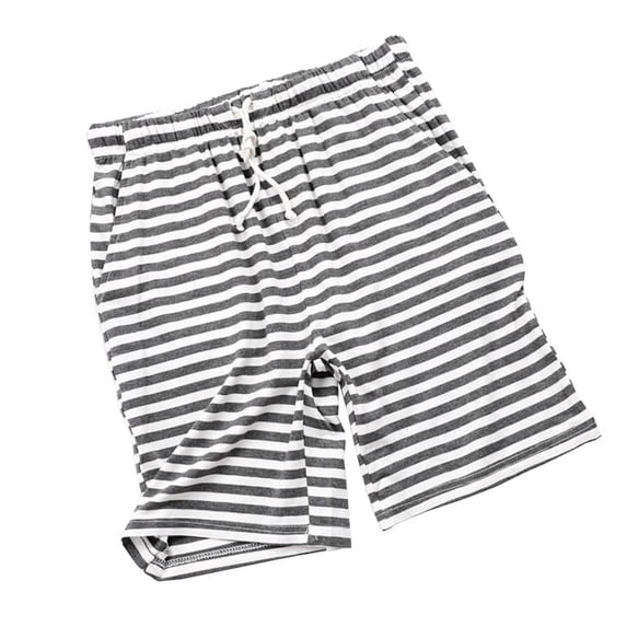 Kaemgyyd Women Pajama Shorts Soft Comfy Striped Lounge Pj Bottoms Shorts with Pockets Summer Cute Drawstring Short Pants Sleepwear