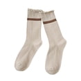 thumbnail image 1 of Kaemgyyd Women Ruffle Socks Cute Cotton Sport Athletic Calf Socks Fashion Knit Casual Crew Socks, 1 of 3