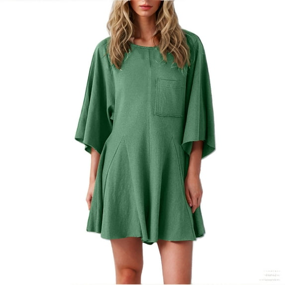 Kaemgyyd Women Summer Oversized T-Shirt Rompers Casual 3/4 Sleeve Overall Loose Shorts Jumpsuit Trendy Outfits