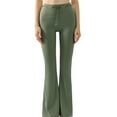 thumbnail image 1 of Kaemgyyd Women's Bootcut Leggings Soft Skinny Bootleg Workout Yoga Pants Seamless High Waisted Casual Flare Pants with Drawstring, 1 of 4