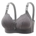thumbnail image 1 of Kaemgyyd Women's Bras Comfort Lightly Full Coverage No Underwire Bras Large Busts Embroidery Wirefree Padded Plus Size Bra, 1 of 2