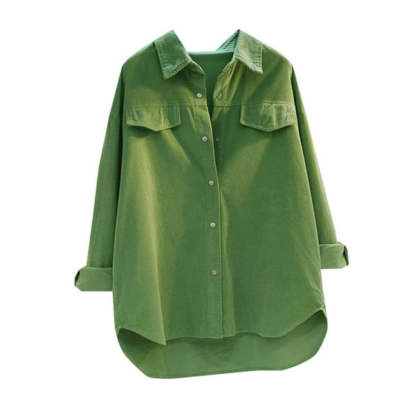 Kaemgyyd Women's Button down Shacket Jackets Texture Fall Clothes Collared Long Sleeve Loose Casual Fashion Shirts Coat