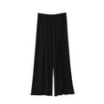 thumbnail image 1 of Kaemgyyd Women's Capri Pajama Pants Flowy Wide Leg Sleepwear Solid Color Comfy Loungwear Cropped Elastic Waist Pj Bottom, 1 of 4