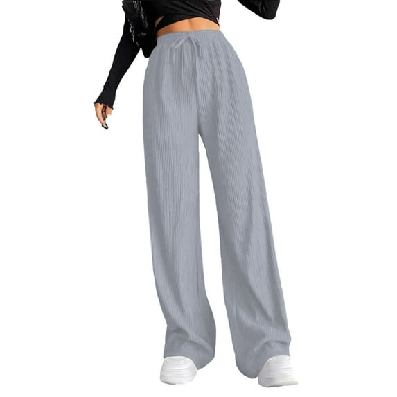 Kaemgyyd Women's Casual Loose Pants Cozy Yoga Sweatpants Comfy High Waisted Sports Athletic Lounge Pants with Pockets