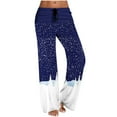 thumbnail image 1 of Kaemgyyd Women's Christmas Pajama Pants Soft Comfy High Waist Loungewear Stretch Print Casual Wide Leg Drawstring Pj Bottoms, 1 of 5