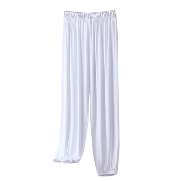 Kaemgyyd Women's Comfy Pajama Pants Casual Cinch Bottom Lounge Pj Trousers Elastic Waist Soft Loose Solid Color Sleepwear