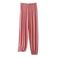 thumbnail image 1 of Kaemgyyd Women's Comfy Pajama Pants Casual Cinch Bottom Lounge Pj Trousers Elastic Waist Soft Loose Solid Color Sleepwear, 1 of 4