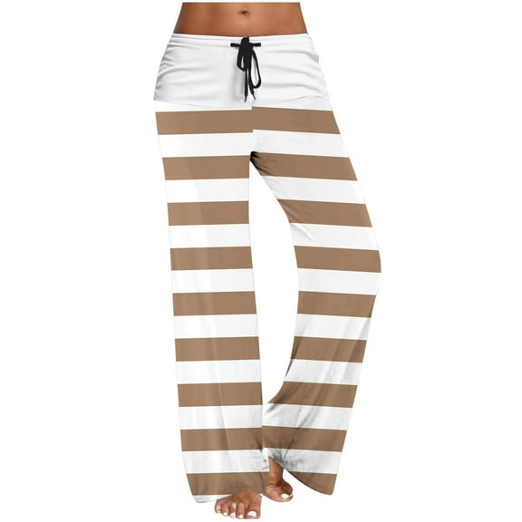 Kaemgyyd Women's Comfy Pajama Pants Casual Lounge Pj Bottom Wide Leg Stretch Drawstring Trousers Soft Printing Flowy Sleepwear