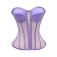 thumbnail image 1 of Kaemgyyd Women's Corset Top Plus Size Waist Trainer Corset Shapewear Vintage Renaissance Mesh Lace up Body Shaper Trendy Clothes, 1 of 7