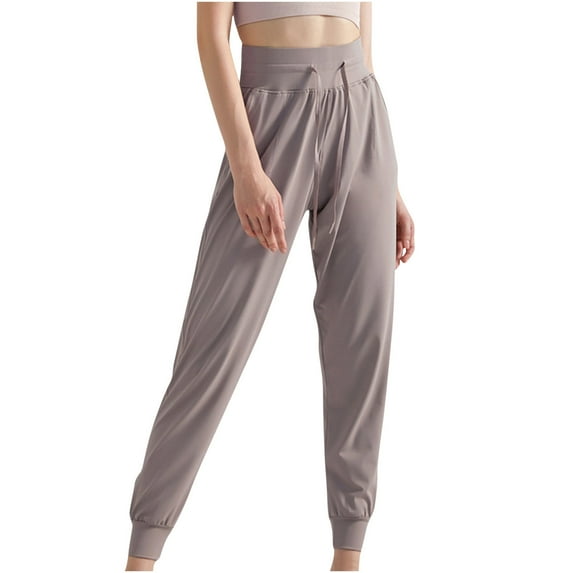 Kaemgyyd Women's Cozy Yoga Joggers Pants Casual Loose Drawstring Workout Sweatpants Comfy Lounge Trousers with Pockets