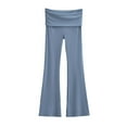 thumbnail image 1 of Kaemgyyd Women's Flare Yoga Pants Casual Wide Leg Flowy Stretch Leggings Fashion Bootcut Bell Bottom High Waisted Trousers, 1 of 4