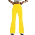 thumbnail image 1 of Kaemgyyd Women's Flare Yoga Pants Soft Cozy High Waist Bootcut Leggings Fashion Seamless Bell Bottoms Gym Workout Sweatpants, 1 of 4