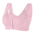 thumbnail image 1 of Kaemgyyd Women's Front Closure Bra Comfortable No Underwire Plus Size Everyday Bras Fashion Print Full Coverage T-Shirt Bralettes, 1 of 7