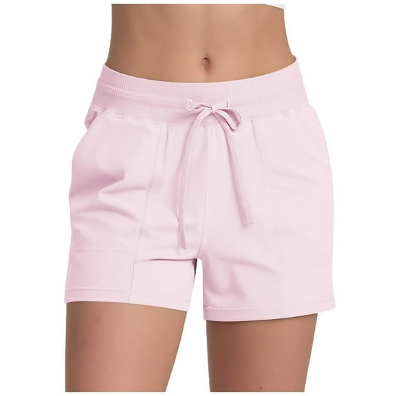 Kaemgyyd Women's Hiking Shorts Lightweight Fashion Golf Shorts Elastic Waist Casual Drawstring Shorts with Pockets