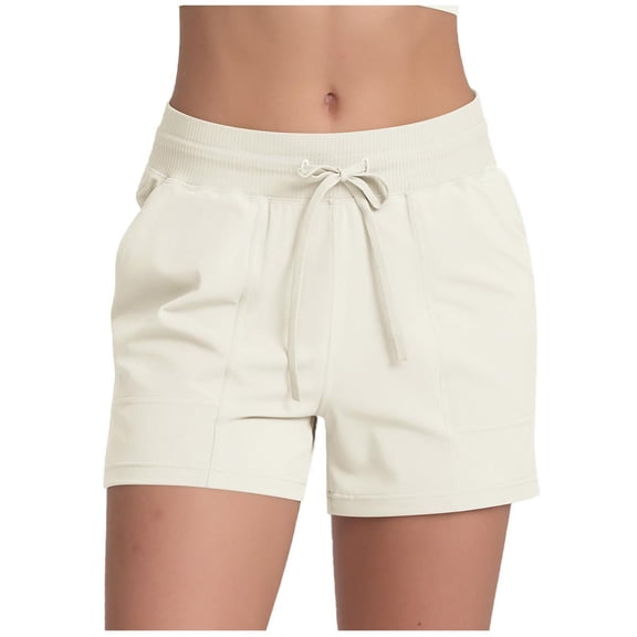 Kaemgyyd Women's Hiking Shorts Lightweight Fashion Golf Shorts Elastic Waist Casual Drawstring Shorts with Pockets