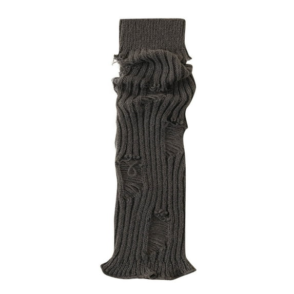 Kaemgyyd Women's Leg Warmers for Girls Slouchy Solid Color Ribbed Knit Leg Warmer Winter Warm Long Leg Stock Streetwear for Party