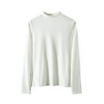 thumbnail image 1 of Kaemgyyd Women's Long Sleeve Thermal Underwear Lightweight Solid Color Base Layer Shirt Women Thick Clothing Comfort Winter Tops, 1 of 3