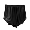 thumbnail image 1 of Kaemgyyd Women's Pajama Shorts Comfortable Ruffle Hem Flowy Pj Bottom Lounge Elastic Waist Solid Color Sleepwear, 1 of 3