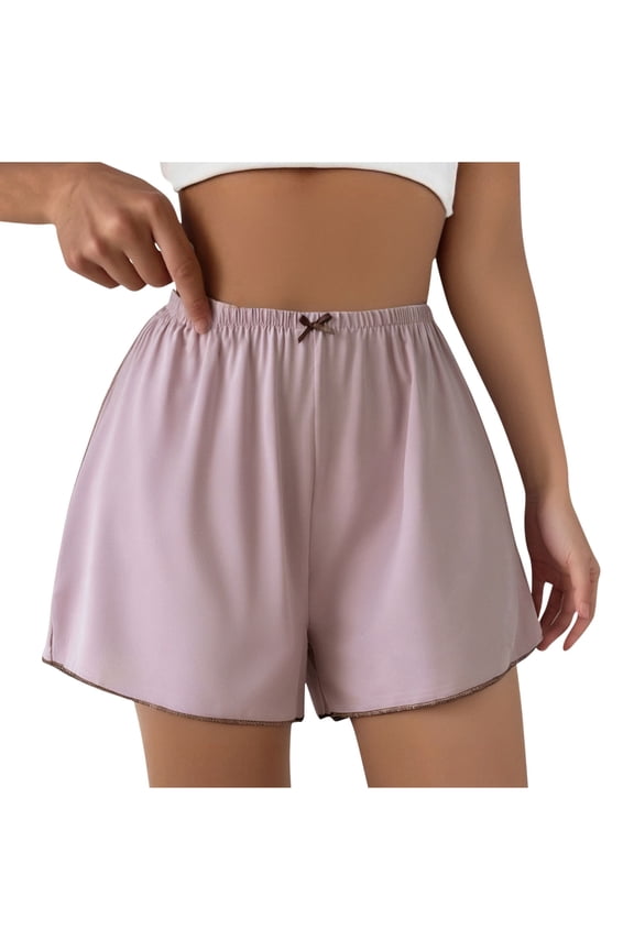 Women's Pajama Shorts Soft Comfy Pj's Bottoms Elastic Waist Cute Lounge Shorts for Sleep Dance Safety Pants M-4XL