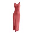 thumbnail image 1 of Kaemgyyd Women's Party Dress Fall Sleeveless Casual Crew Neck Trendy Dress Hight Waist Backless Tank Bodycon Dresses, 1 of 3