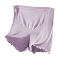 thumbnail image 1 of Kaemgyyd Women's Plus Size Pajama Shorts Summer Ice Silk Elastic Waist Ribbed Lounge Pj Bottoms Comfortable Stretch Sleepwear, 1 of 7