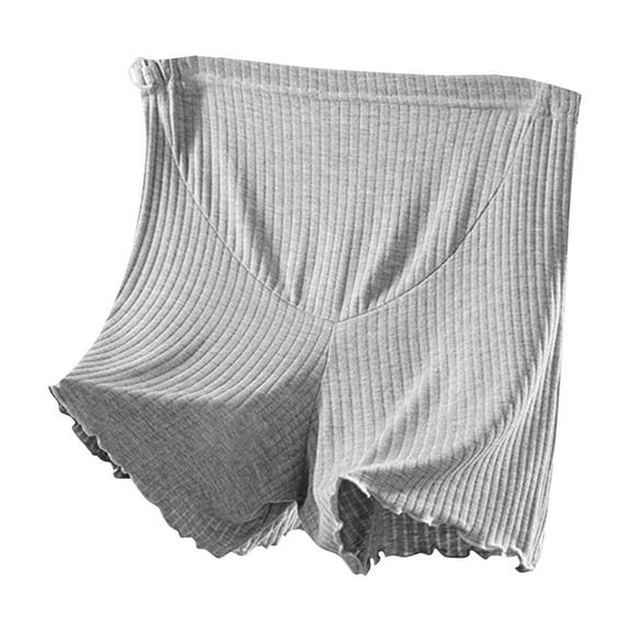 Kaemgyyd Women's Plus Size Pajama Shorts Summer Ice Silk Elastic Waist Ribbed Lounge Pj Bottoms Comfortable Stretch Sleepwear