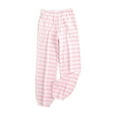 thumbnail image 1 of Kaemgyyd Women's Plush Fuzzy Pajama Pants Warm Cozy Fleece Lined Pj Bottoms Fashion Stripe Lounge Sleepwear with Pockets, 1 of 5