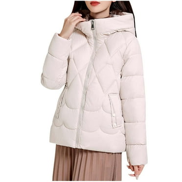 Kaemgyyd Women's Quilted Lightweight Jackets Casual Puffer Jacket Long Sleeve Warm Winter Coats Oversized Zip up Outerwear Pockets