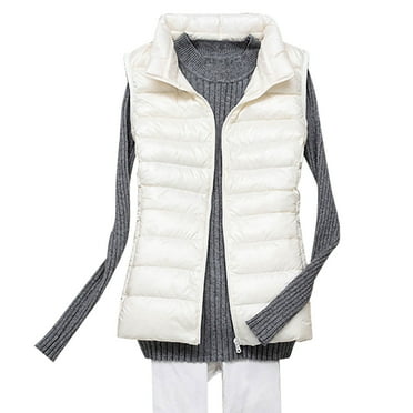 Flygo Quilted Jacket Flygo Womenu2019s Casual Lightweight Sleeveless Puffer Vest Outerwear Crop Quilted Giletpink Crop Puffer Vest Women