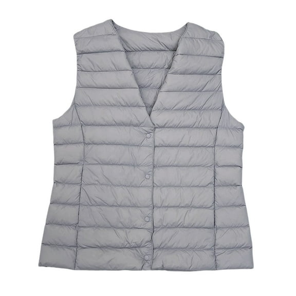 Kaemgyyd Women's Quilted Puffer Vest Plus Size Sleeveless Lightweight Zip up Jacket Winter Warm Coat Outerwear