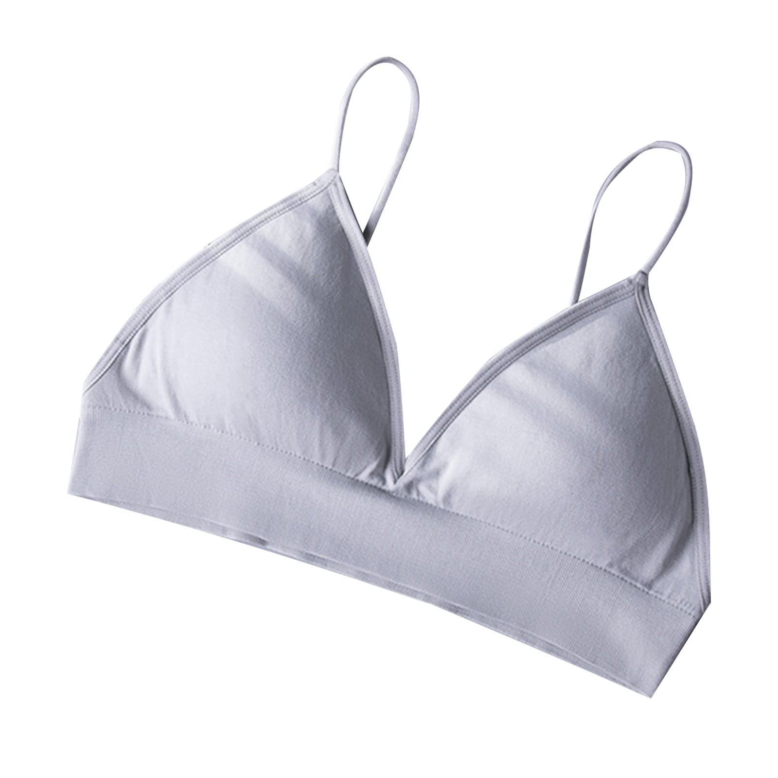 Kaemgyyd Women's Seamless Plunge Bra Cute Deep V-Neck Wireless Comfort