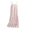 thumbnail image 1 of Kaemgyyd Women's Sleeveless Nightgown Comfy Soft Solid Color Pajama Dress Flowy Sleepwear Built-In Bra Loungewear, 1 of 7