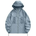 thumbnail image 1 of Kaemgyyd Women's Sun Protection Hoodie Jacket Lightweight Long Sleeve Windbreaker Outwear Plus Size Athletic Hiking Outdoor Coat, 1 of 6