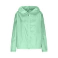 thumbnail image 1 of Kaemgyyd Women's Sun Protection Jacket Lightweight Athletic UPF 50+ Full Zipper Long Sleeve Hoodie Shirts Hiking Outdoor Pockets, 1 of 7
