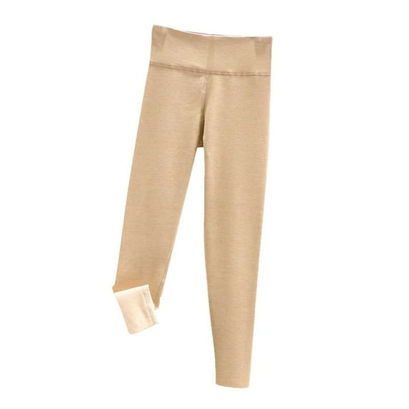Kaemgyyd Women's Thermal Base Layer Pant Comfortable High Waist Solid Color Underwear Soft Pj Bottoms Fall Winter Clothes