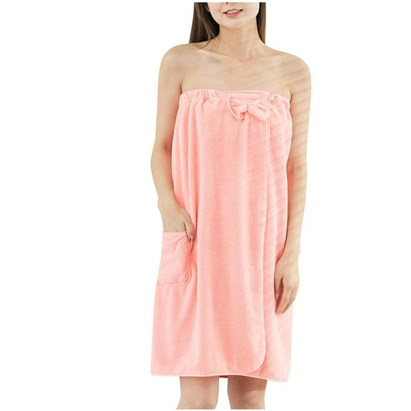 Kaemgyyd Women's Towel Wrap with Hair Towel Quick Dry Shower Wrap Body Wrap Bath Towels Comfortable Bathrobe Hair Towel 2 Piece Set
