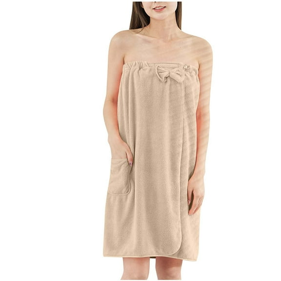 Kaemgyyd Women's Towel Wrap with Hair Towel Quick Dry Shower Wrap Body Wrap Bath Towels Comfortable Bathrobe Hair Towel 2 Piece Set