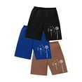 thumbnail image 1 of Kaemgyyd Womens 3 Pack Yoga Lounge Shorts Elastic Waist Casual Shorts Workout Jogging Sweat Shorts for Women, 1 of 6