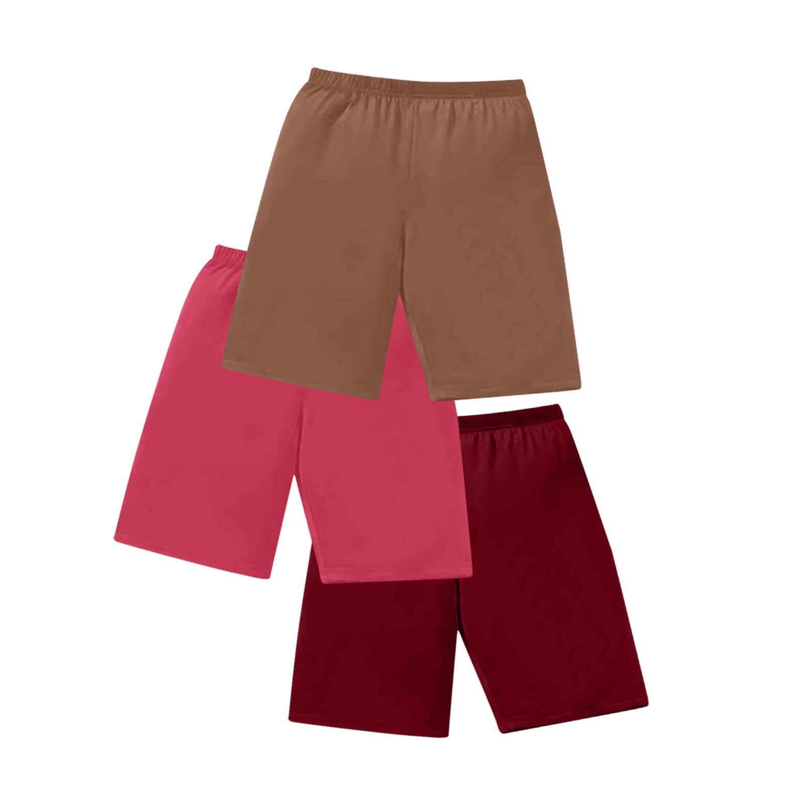 Kaemgyyd 3 PC Summer Shorts for Women 2025 Trendy Sport Yoga Hot Pants Casual Elastic Waist Running Sweat Shorts Comfy Beach Clothes