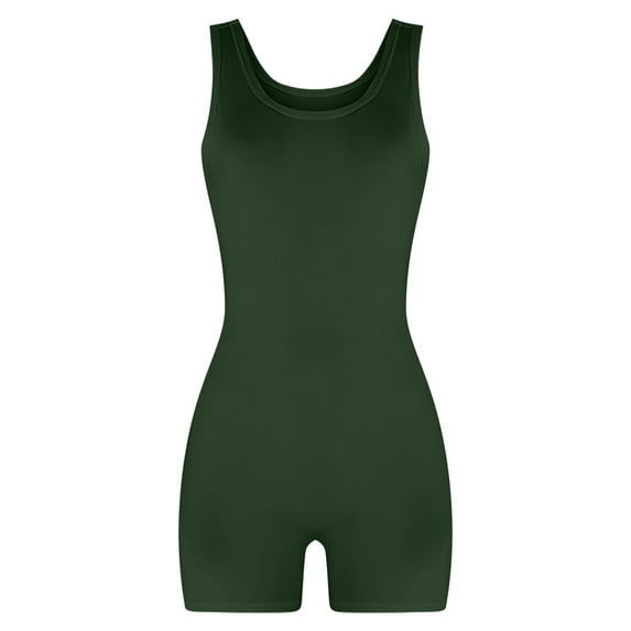Kaemgyyd Womens Bodycon Rompers Summer Sleeveless Tank Tops Short Jumpsuit Athletic Workout Going out One Piece Outfit