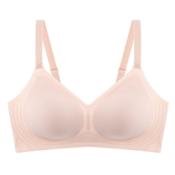 Kaemgyyd Womens Bra No Underwire Seamless Wireless Bra with Soft Support Bralette Solid Full Coverage Everyday Bra