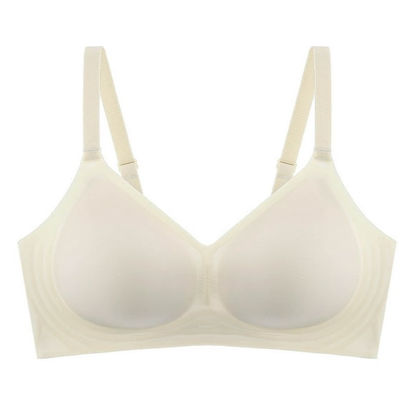 Kaemgyyd Womens Bra No Underwire Seamless Wireless Bra with Soft Support Bralette Solid Full Coverage Everyday Bra