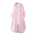 thumbnail image 1 of Kaemgyyd Womens Button down Shirt with Pockets Striped Roll up Long Sleeve Collared Tunics Tops Casual Stylish Fall Clothing, 1 of 7