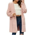 thumbnail image 1 of Kaemgyyd Womens Cardigan Sweaters Long Sleeve Knit Fall Coat Oversized Open Front Jackets Outerwear with Pockets, 1 of 6