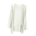 thumbnail image 1 of Kaemgyyd Womens Cardigans Soft Casual Solid Color Coat Loose Lightweight Long Sleeve Open Front Cardigan Outwear, 1 of 5